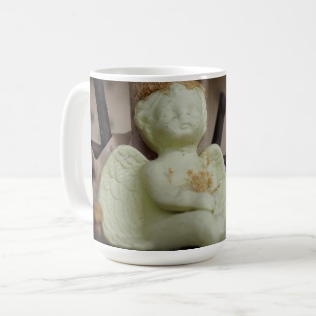 Taza De Café Serene Cherub Rest (Anverso izquierdo)