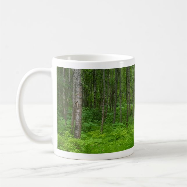 Taza De Café Serene Forest Nature Coffee Mug (Izquierda)
