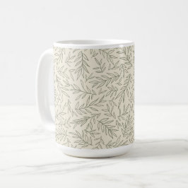 Taza De Café Serene Sage Green | Gentle Leaf Whisp