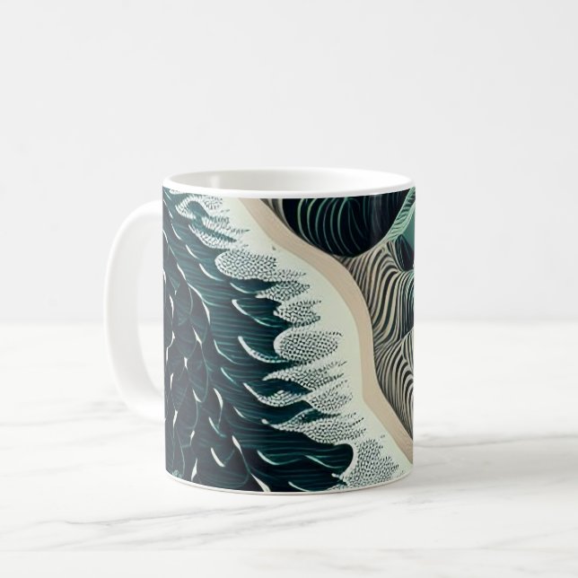 Taza De Café Serene Shores (Anverso izquierdo)