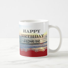 Taza De Café Serene Sunset Over Ocean Happy Birday Jesus