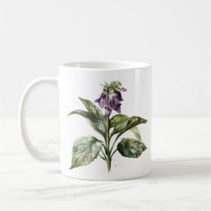Taza De Café Serene Watercolor Comfrey