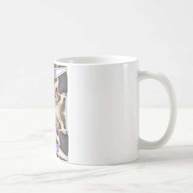 Taza De Café Serengeti Splendor: Animales vibrantes ocultan art (Derecha)