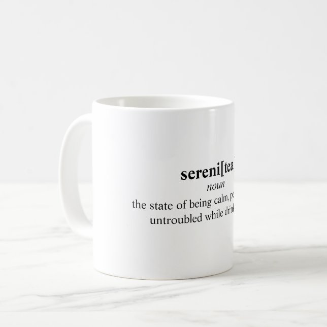 Taza De Café Sereni (té) Mug (Anverso izquierdo)