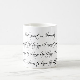 Taza De Café Serenity Prayer Coffee Mug