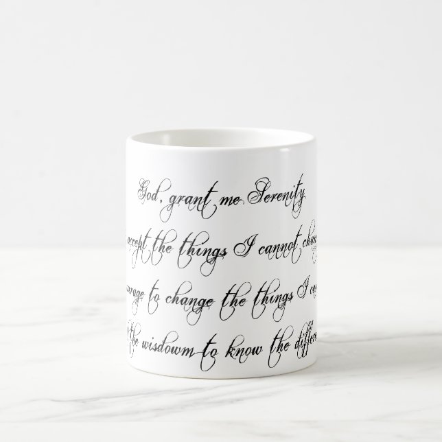 Taza De Café Serenity Prayer Coffee Mug (Centro)