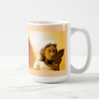Taza De Café Serenity Prayer Colorful Yellow Gold Orange Angel