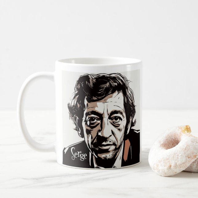 Taza De Café Serge Gainsbourg (Con donut)