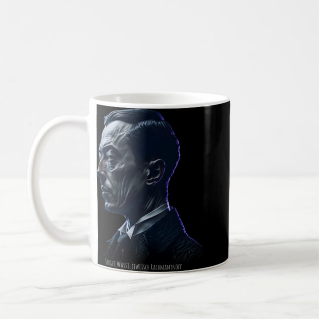 Taza De Café Sergei Rachmaninoff Compositores de música clásica (Izquierda)