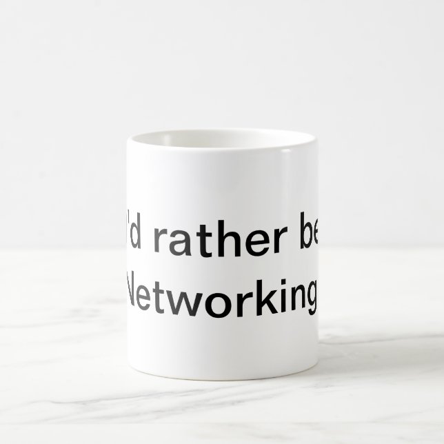 Taza De Café ¡Sería bastante establecimiento de una red! (Centro)