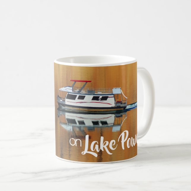 Taza De Café Sería bastante Houseboating en el lago Powell (Anverso derecho)
