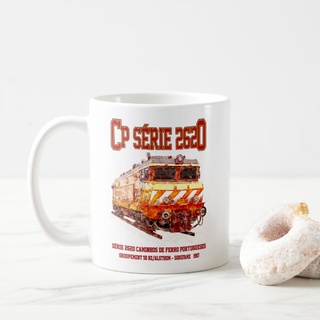 Taza De Café Serie 2620 Locomotora Eléctrica. Nez-Casse Loco (Con donut)