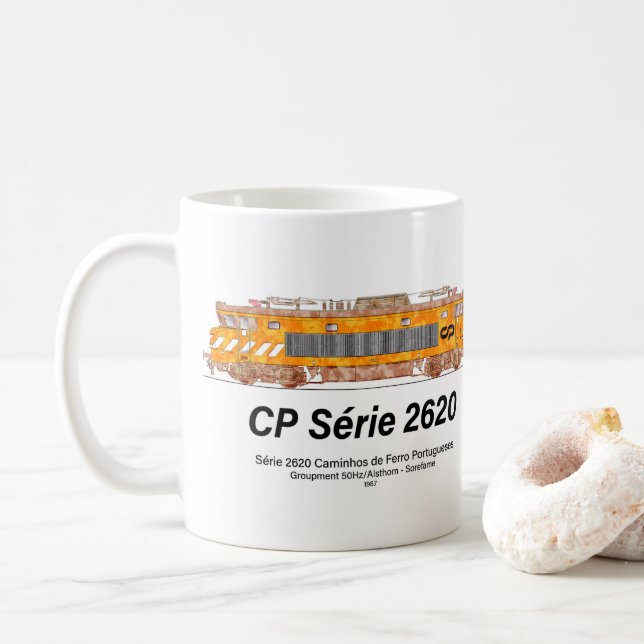 Taza De Café Serie 2620 Locomotora Eléctrica. Nez-Casse Loco (Con donut)
