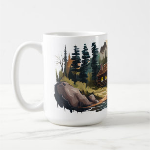 Taza De Café Serie Cabin 15 oz Classic Mug