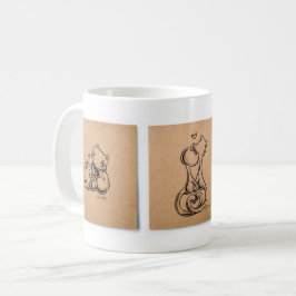 Taza De Café Serie de tres: En amor