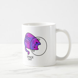 Taza De Café "Serie del taza-gato del gato del espacio"