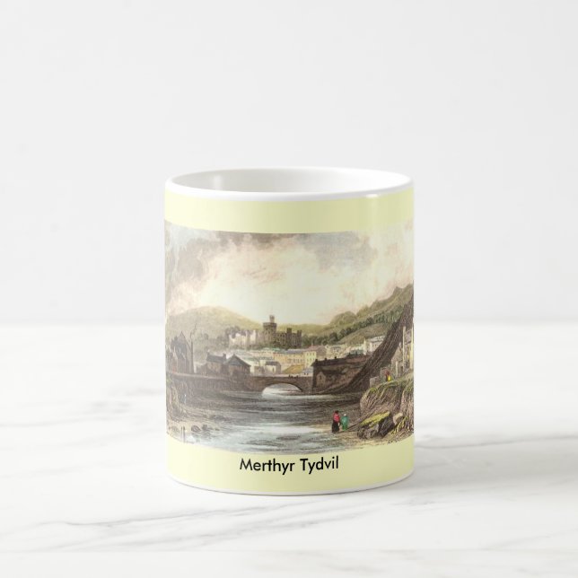 Taza De Café Serie escénica de Merthyr Tydvil País de Gales (Centro)