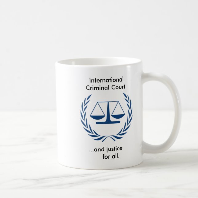 Taza De Café Serie internacional del Tribunal Penal (Derecha)