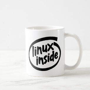 Taza De Café Serie Linux dentro