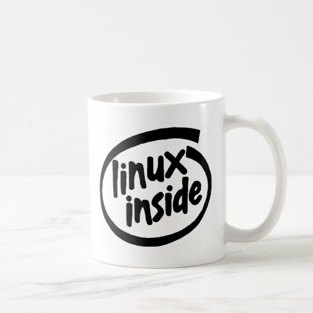 Taza De Café Serie Linux dentro (Derecha)
