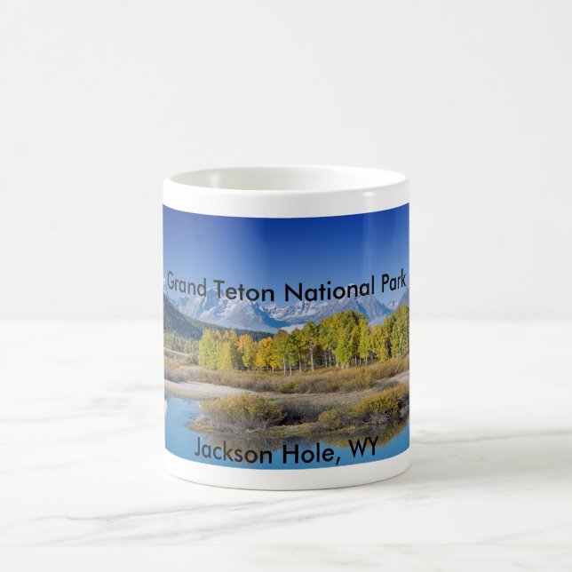Taza De Café Serie magnífica 6 del parque nacional de Teton (Centro)