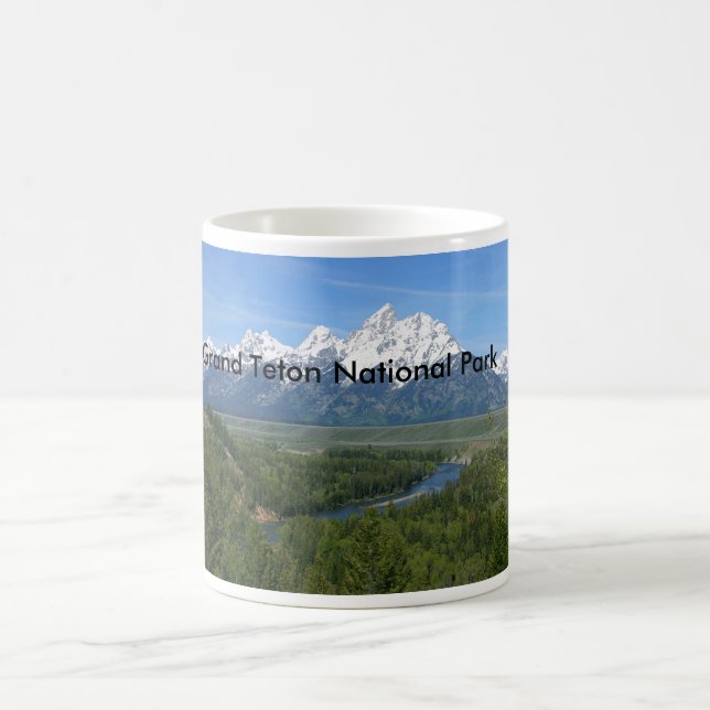 Taza De Café Serie magnífica 8 del parque nacional de Teton (Centro)