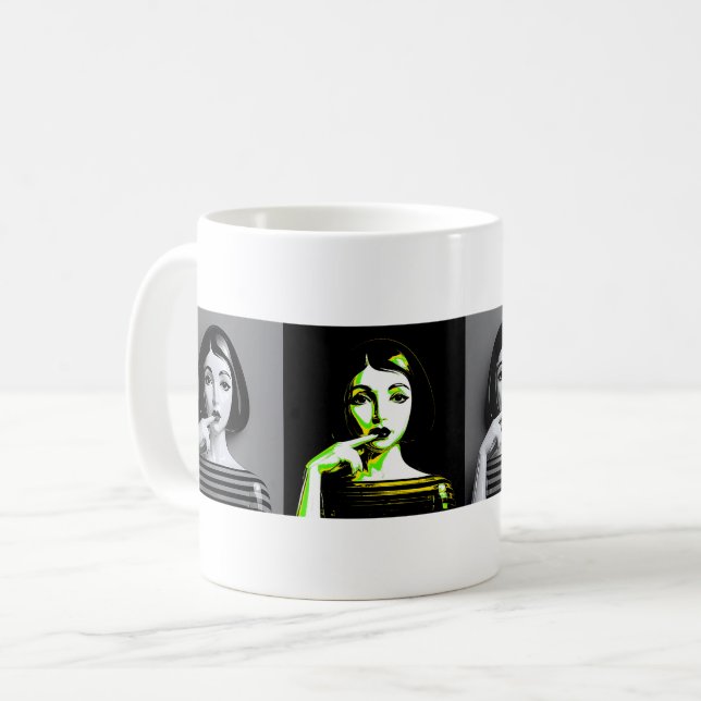Taza De Café Serie Neon Noir (Anverso izquierdo)