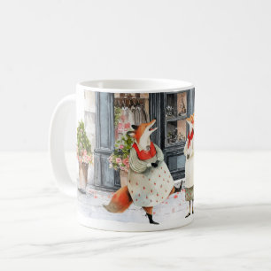 Taza De Café Serie Vida en Pueblo de Zorros - Chistes Tontos
