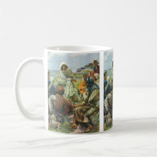 Taza De Café Sermón de la Montaña de Jesucristo, Religión Vinta