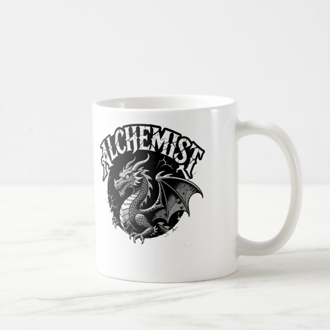 Taza De Café Serpiente Alada Alquimista (Derecha)