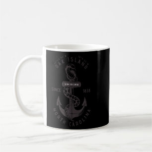 Taza De Café Serpiente de Ancla de Ancla de Oak Island NC en ve