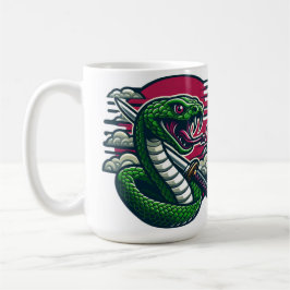 Taza De Café Serpiente verde
