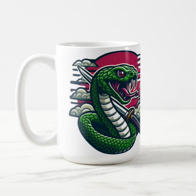 Taza De Café Serpiente verde (Izquierda)