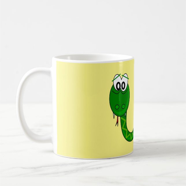 Taza De Café Serpiente verde suave (Izquierda)
