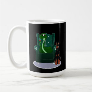 Taza De Café Serpiente y perro