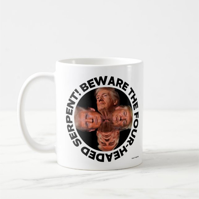 Taza de café "SERPPIENTE DE CUATRO CABEZAS" TRUMP (Izquierda)