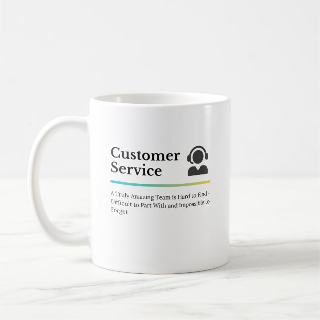 Taza De Café Servicio al cliente (Izquierda)
