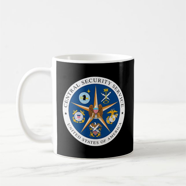 Taza De Café Servicio Central De Seguridad Css Nsa Intelligence (Izquierda)