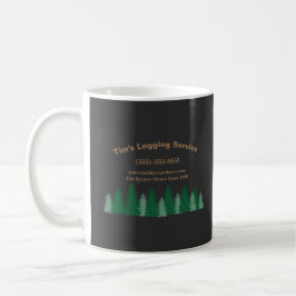 Taza De Café Servicio de la empresa de corte de árbol de regist