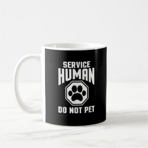 Taza De Café Servicio Diseño Humano No Acariciar Cita Divertida