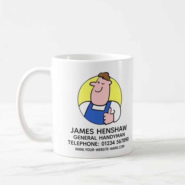 Taza De Café Servicios generales de Handyman o trabajo extraño (Izquierda)