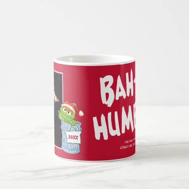 Taza De Café Sesame Street | Bah Humbug Oscar con foto (Centro)