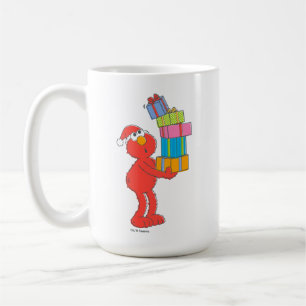 Taza De Café Sesame Street   Elmo Antiguo y Presentes