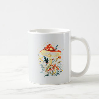 Taza De Café Seta Amanita Muscaria Botánica Cottagecore 