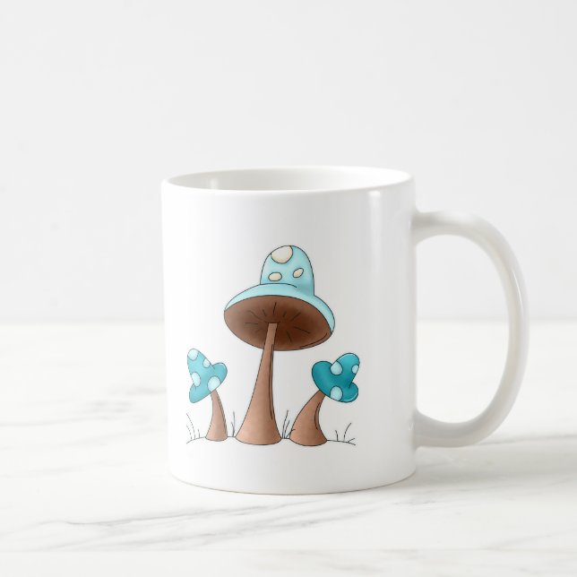 Taza De Café Setas azules (Derecha)