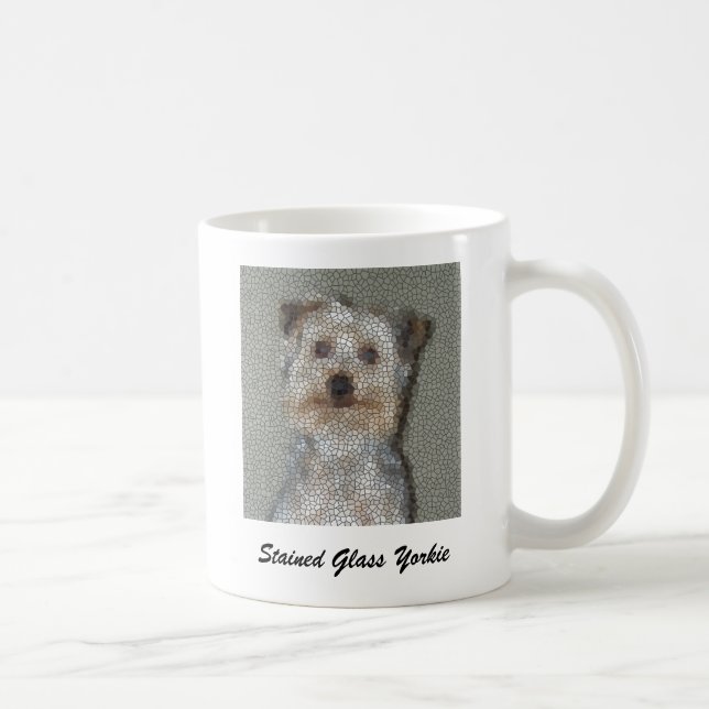 Taza De Café Seted Glass Yorkie (Derecha)