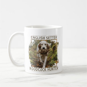 Taza De Café Setter Inglés, caza de chocha