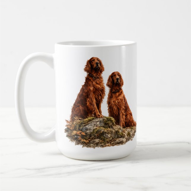 Taza De Café Setter Irlandés   (Izquierda)