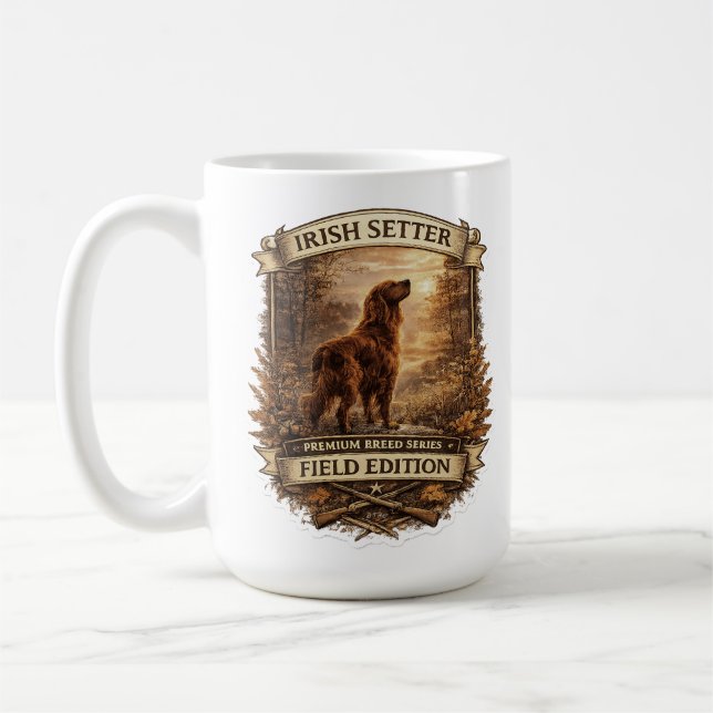 Taza De Café Setter Irlandés (Izquierda)
