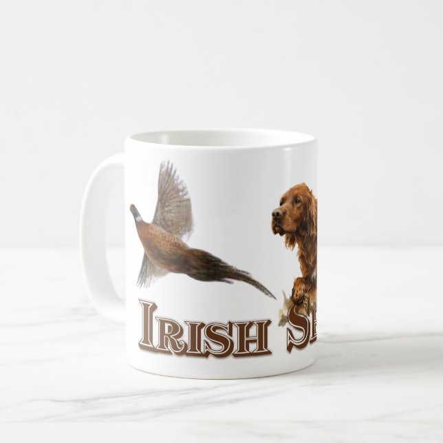 Taza De Café Setter Irlandés  (Anverso izquierdo)